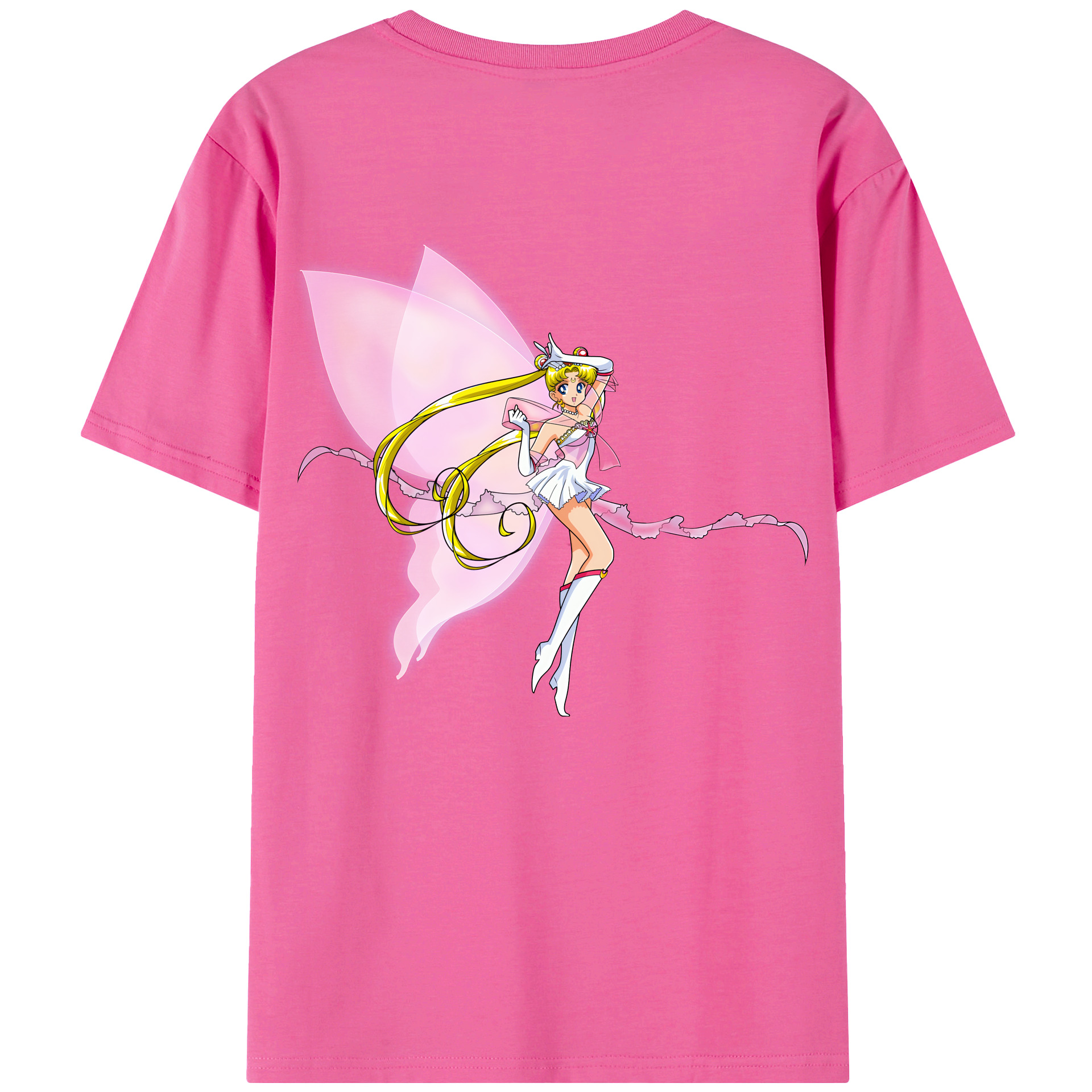 （画像用） 美少女戦士セーラームーン 月野 うさぎ つきの うさぎ Sailor Moon Tsukino Usagi レディース半袖Tシャツ(バックプリント)